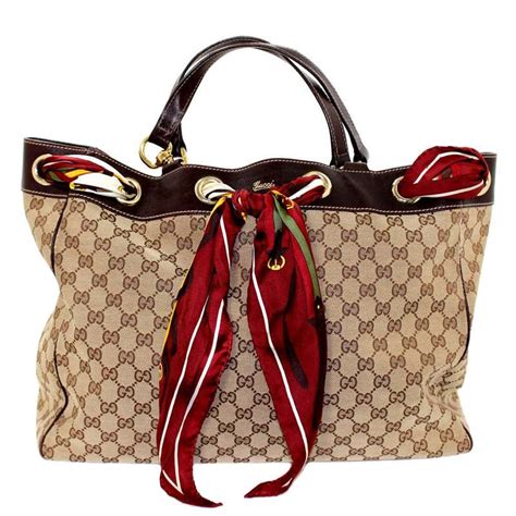 gucci scarf tote bag|Gucci tote bag outlet.